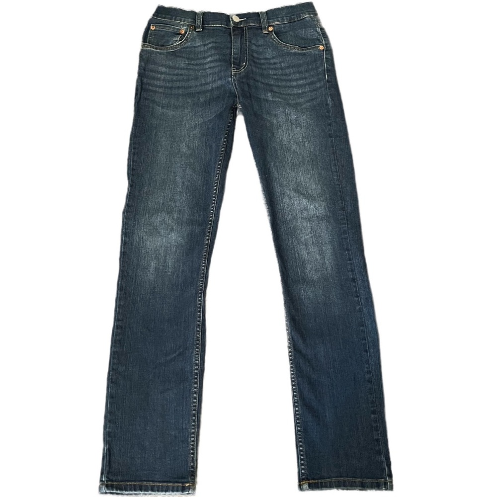 Levi’s 512 Slim Taper Dark Wash Jeans Sz 16 Reg W28 L28 Pre-Owned Denim